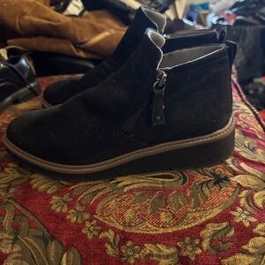 Dr. Scholl's Lanyn wedge sneaker booties black size 9